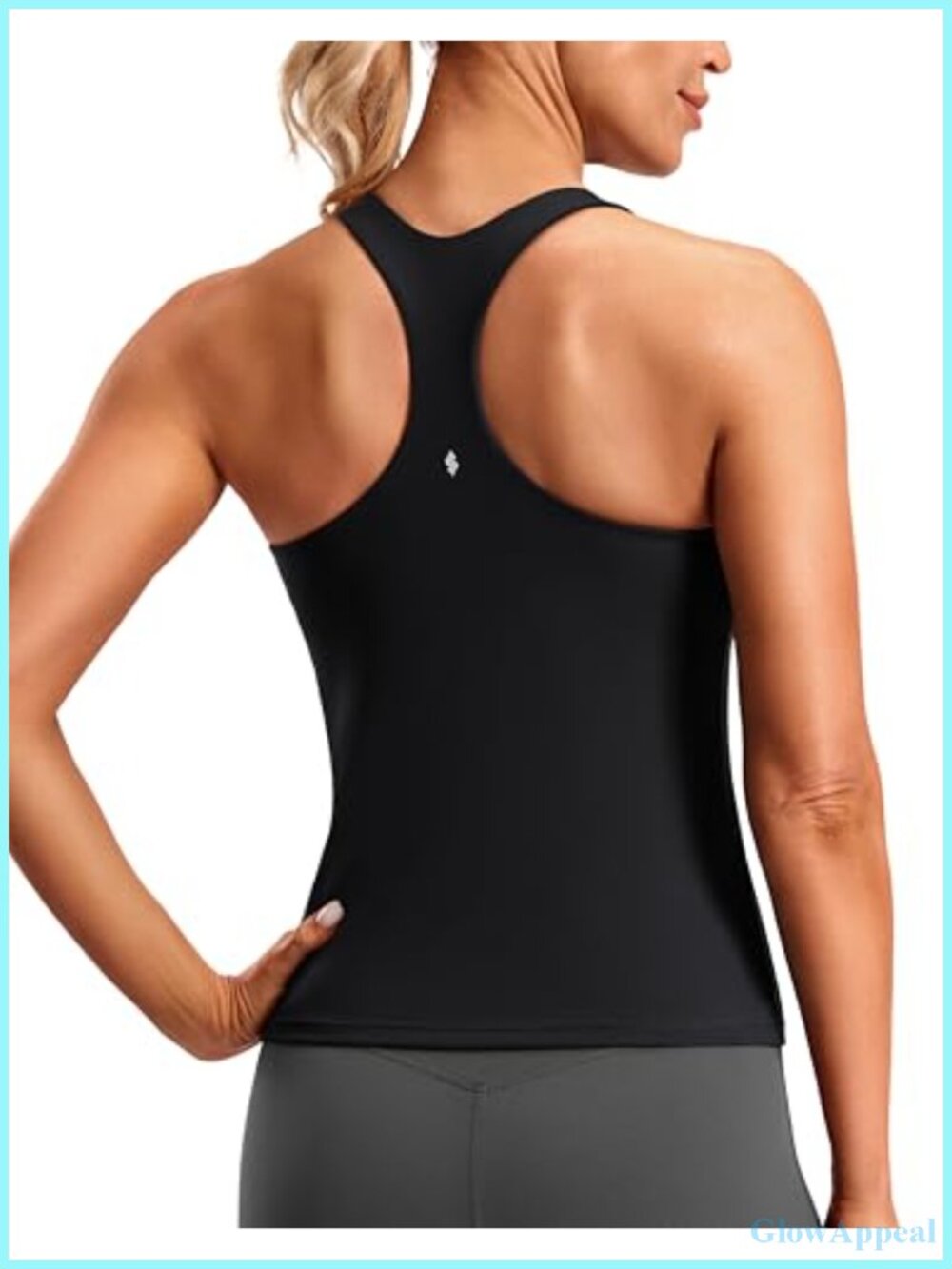 Workout Tank Top Built-in Bra Racerback Athletic Yoga Shirt